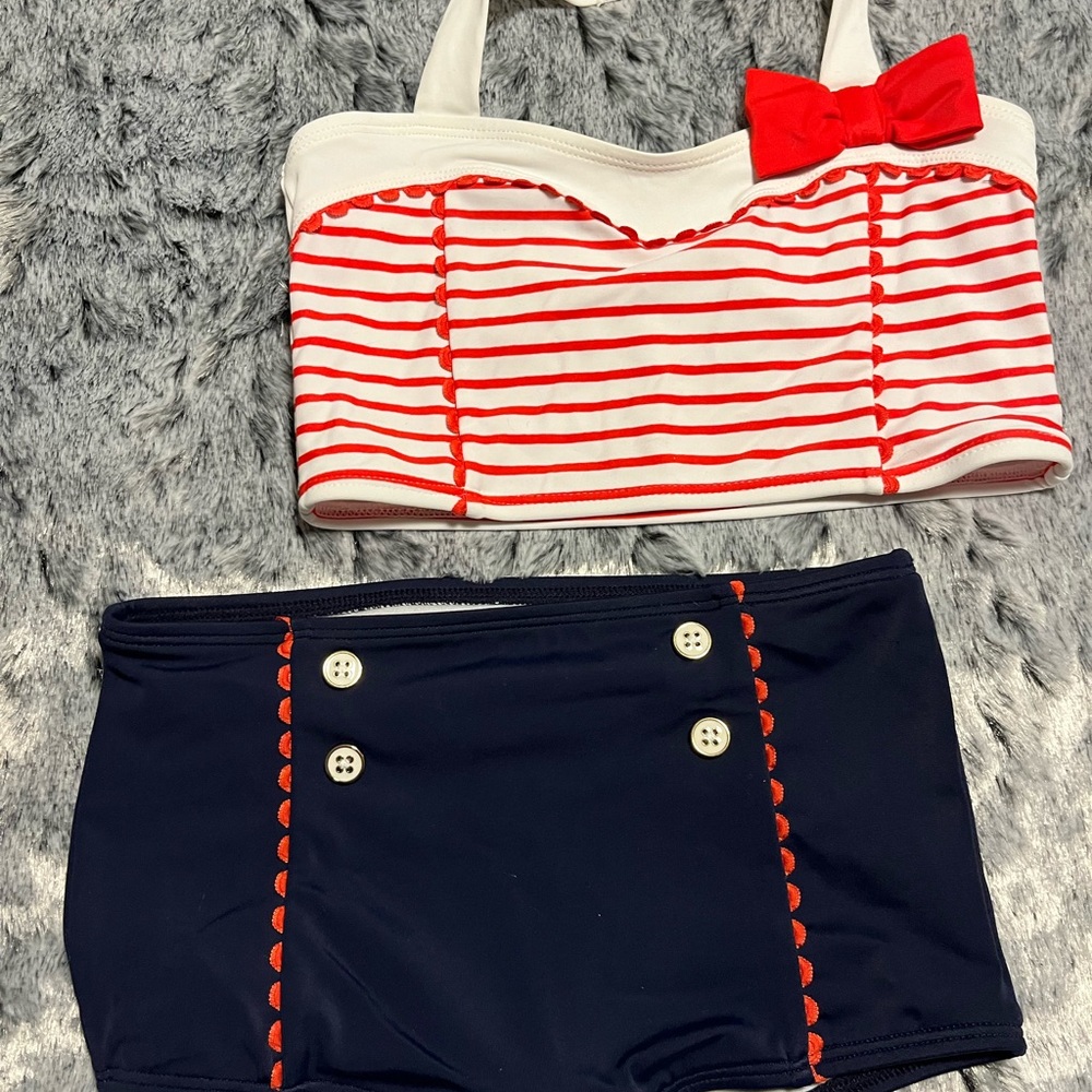 Janie and Jack 2 piece bathing suit size 6